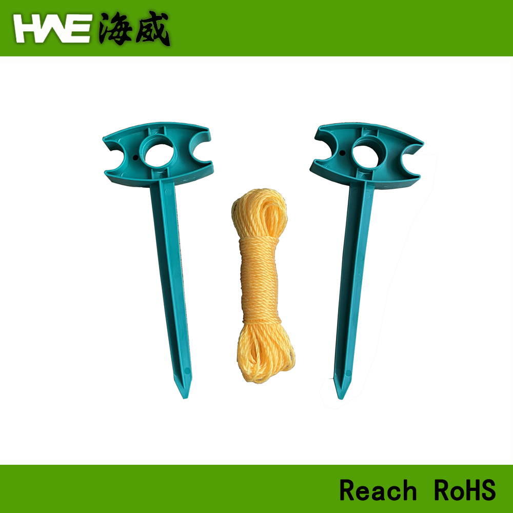 Garden string line with peg winder